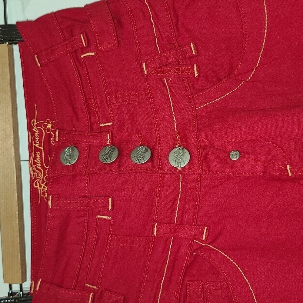 *Rare Find* Sisters point FODA Red high waisted Wide Leg pants XS Y2K - Picture 2 of 16